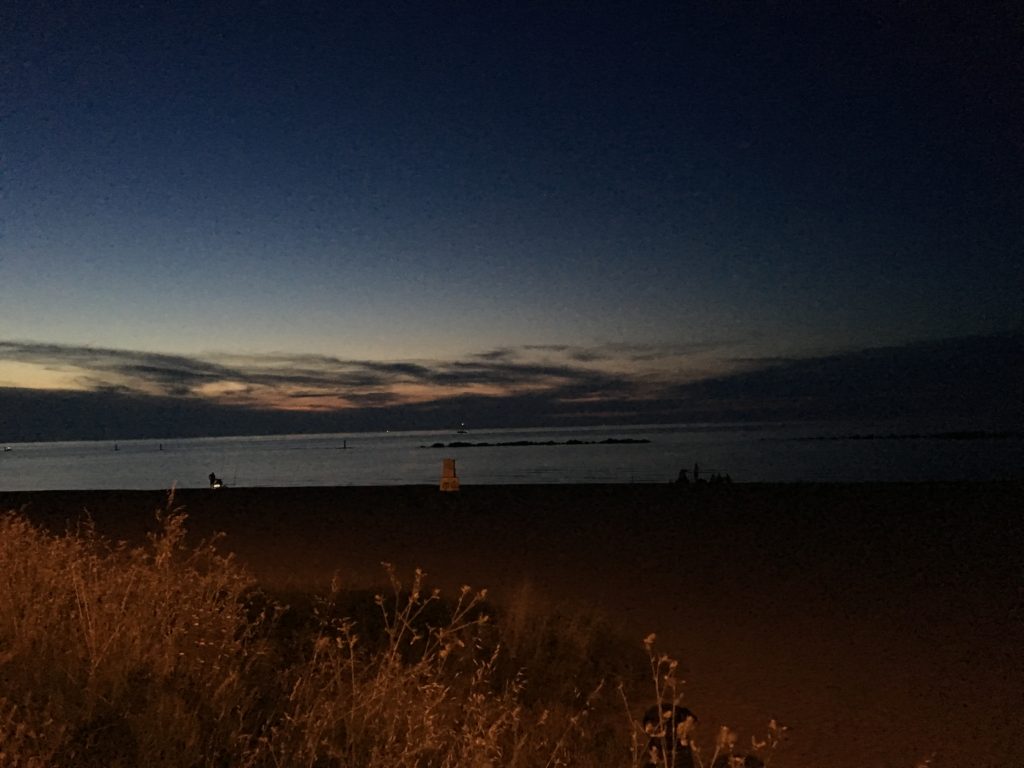 Tramonto alla baia flaminia